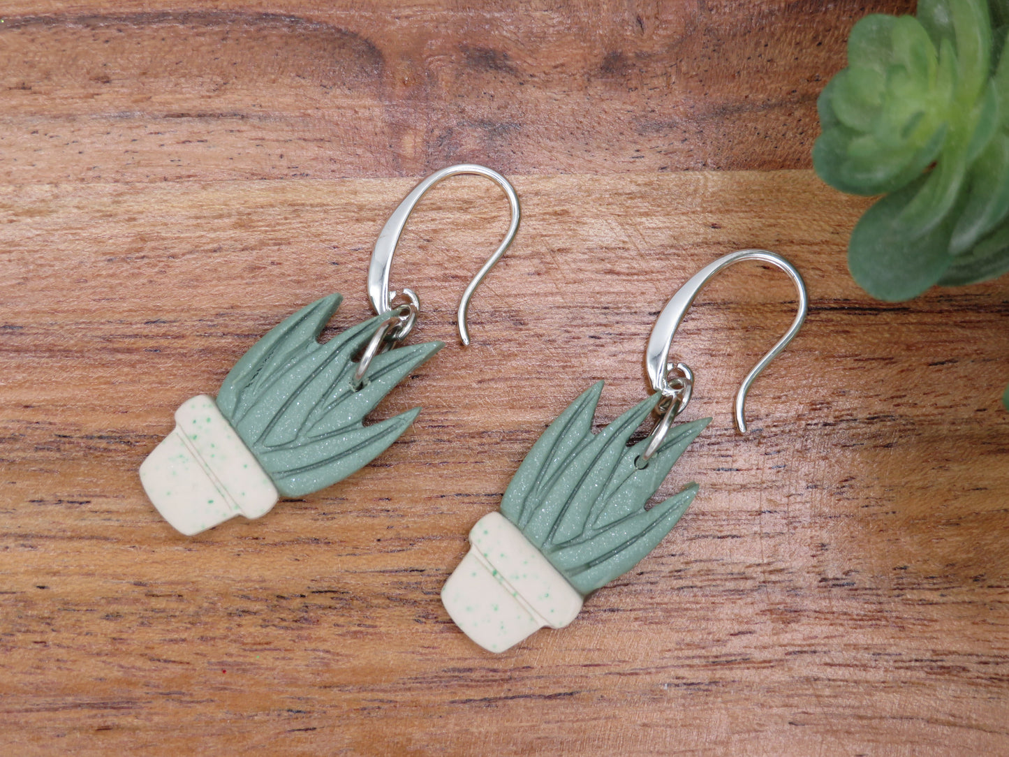 Snake Plant Earrings