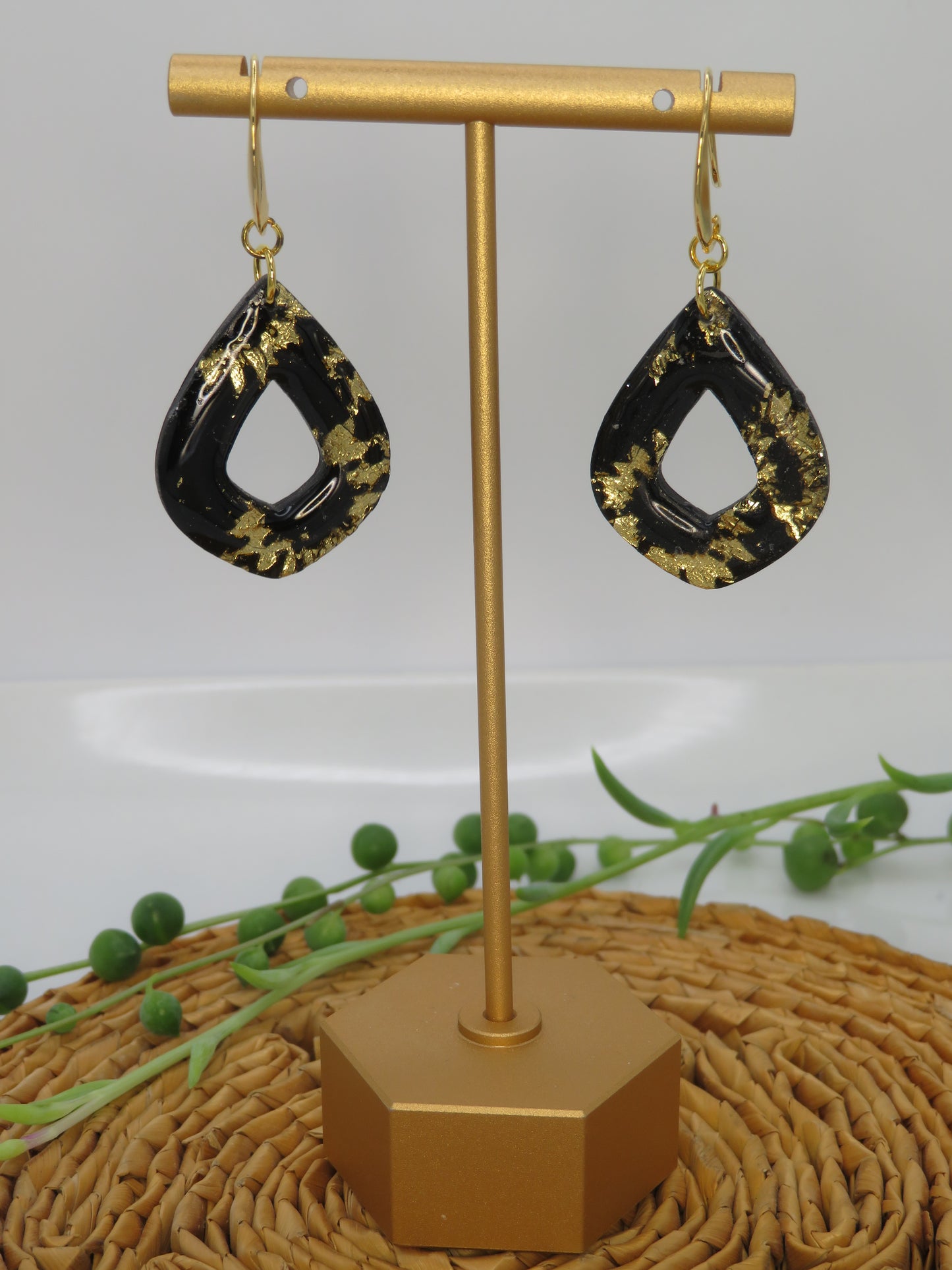 Golden Sunflower Earrings