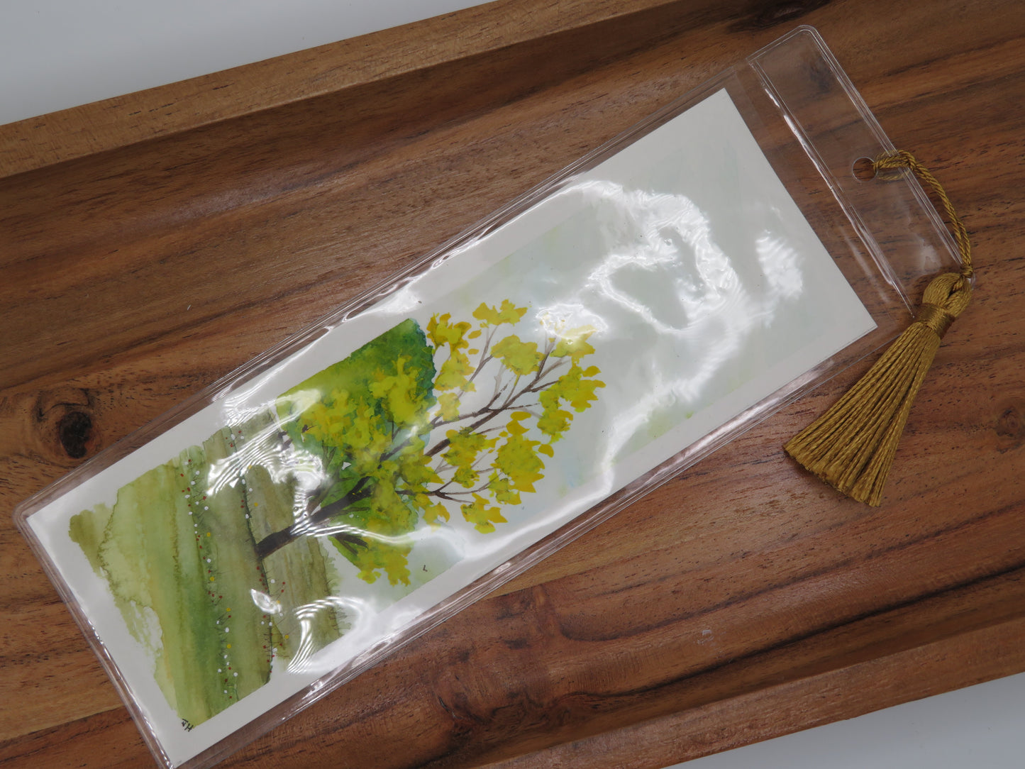 Golden Tree Bookmark