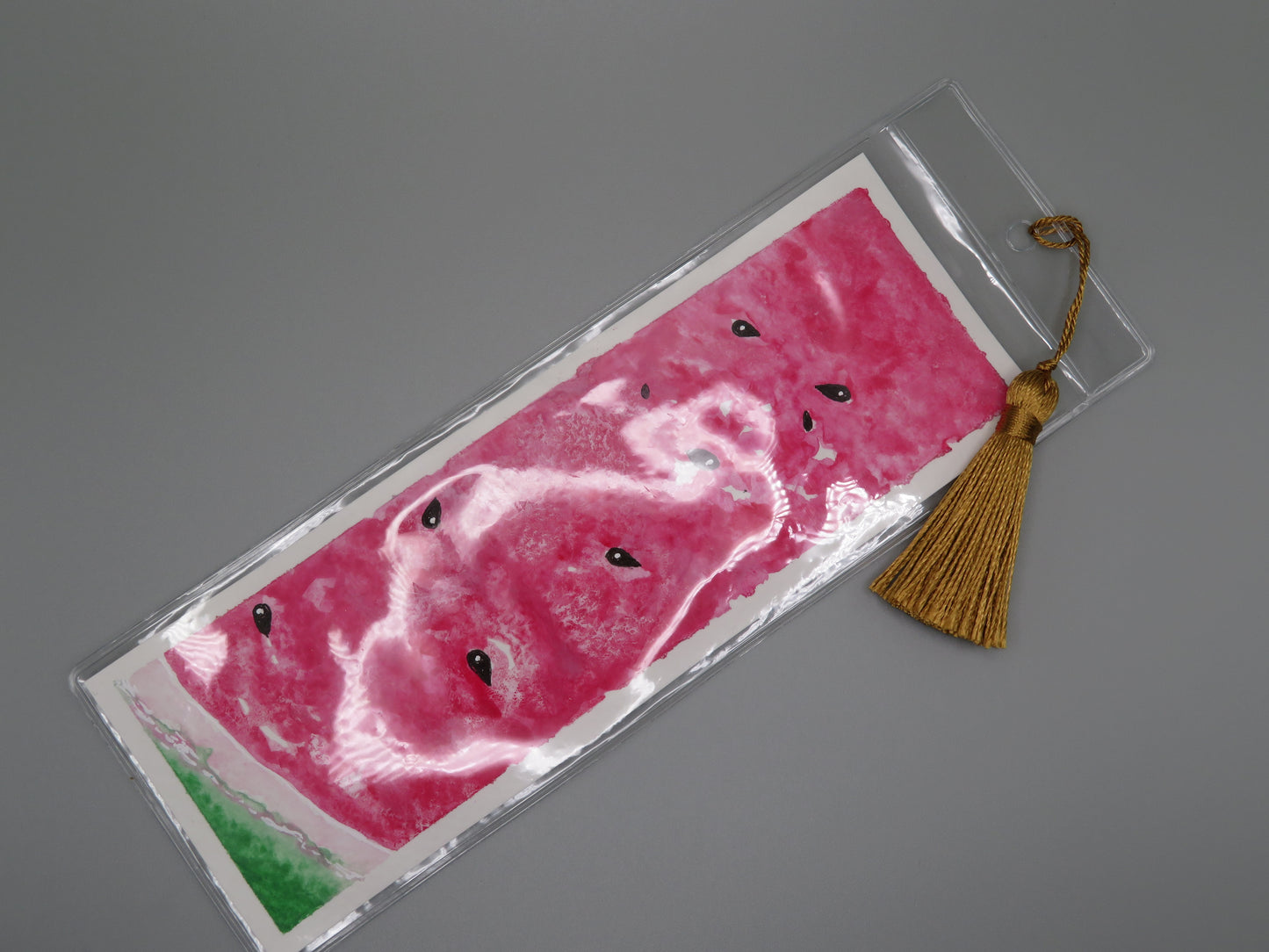 Double Sided Watercolor Bookmark Melons