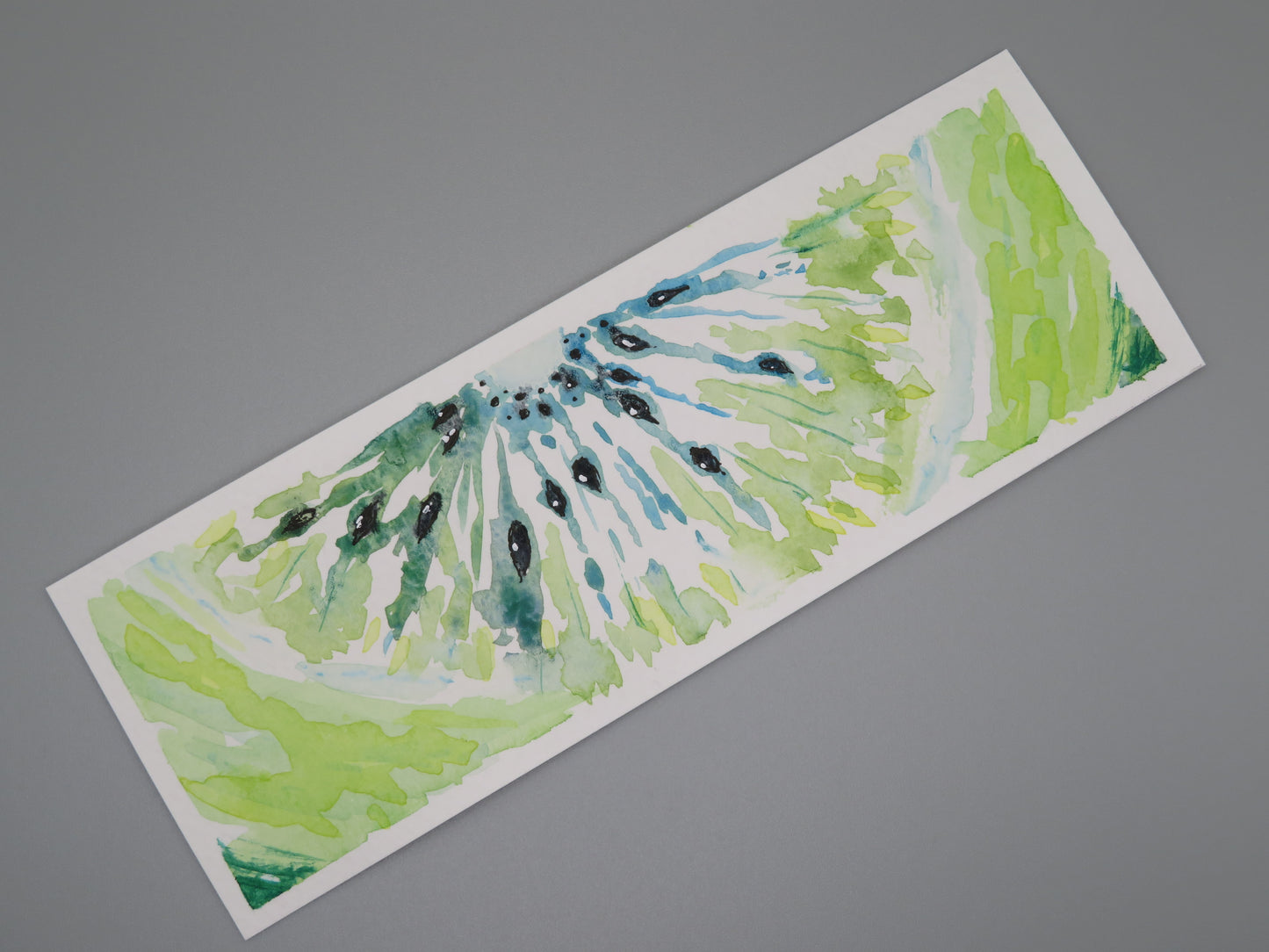 Double Sided Watercolor Bookmark Melons