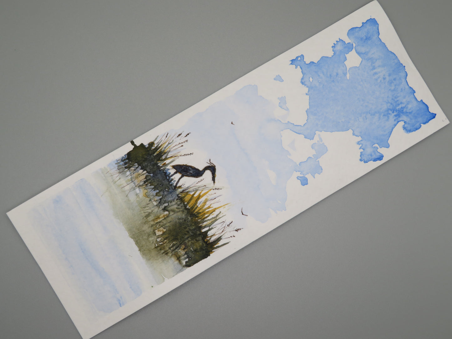 Double Sided Watercolor Bookmark