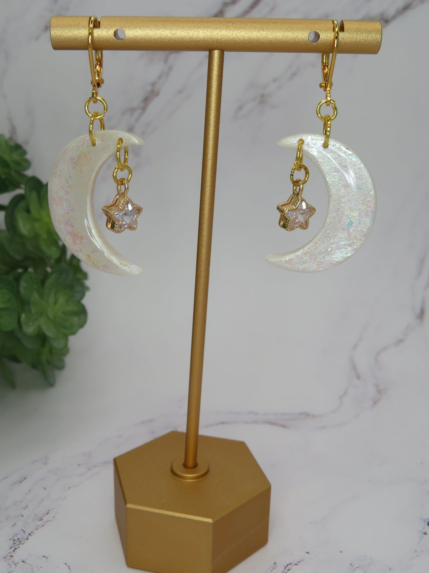 Moon and Stars Earrings