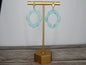 Light Blue Translucent Moroccan Style Dangle Earrings