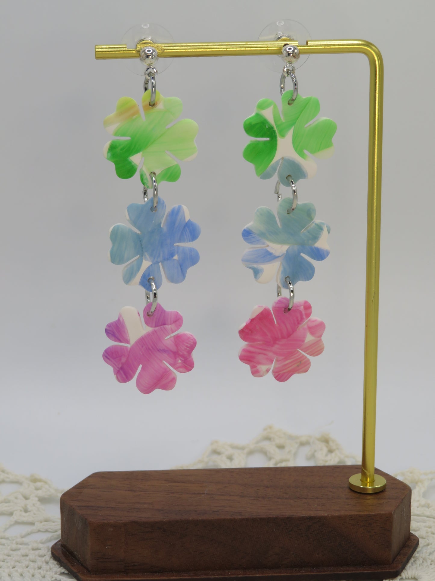 Flower Dangles in Spring Colors