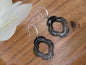 Moroccan style black and silver earrings