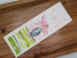 Floral vase bookmark
