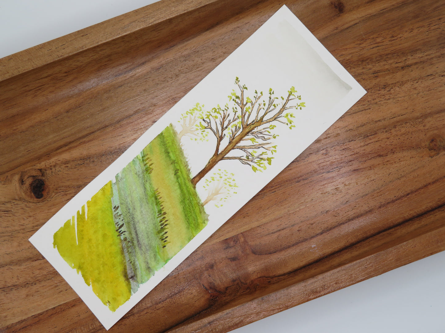 Budding Tree on a Hill Bookmark