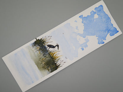 Double Sided Watercolor Bookmark