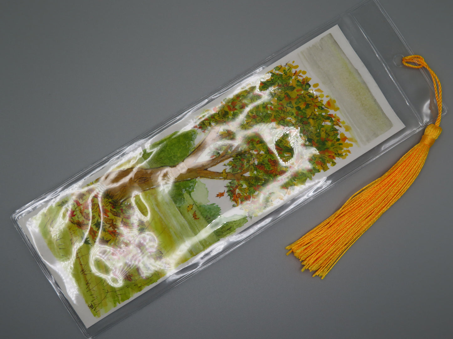 Double Sided Watercolor Bookmark