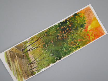 Double Sided Watercolor Bookmark