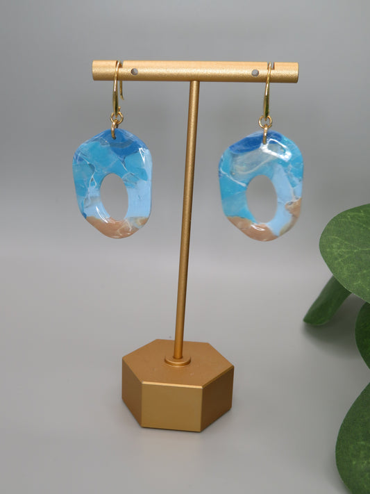 Beach themed dangle earrings