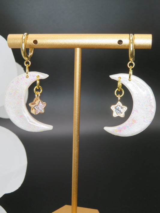 Moon and Stars Earrings