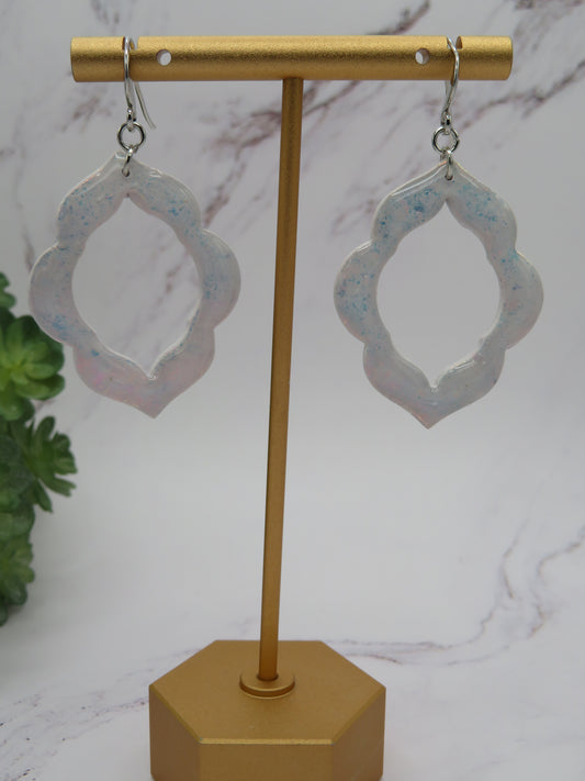 Moroccan style holo dangle earrings