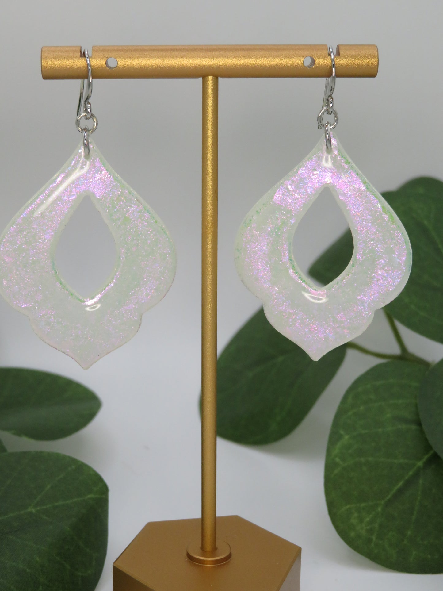 Moroccan Drop Holo finished earrings