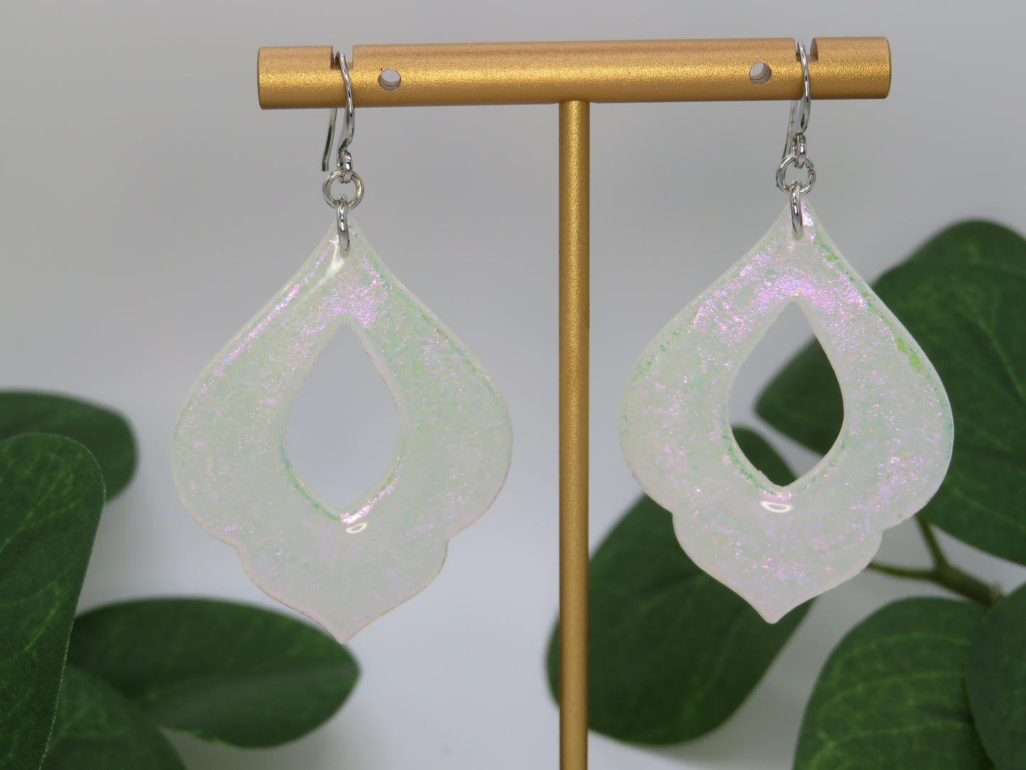Moroccan Drop Holo finished earrings