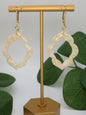 Moroccan style marble finish earrings
