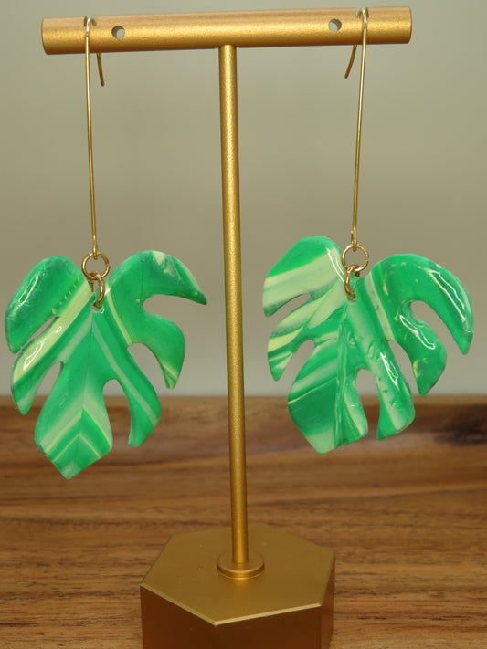 Monstara Leaf Earrings