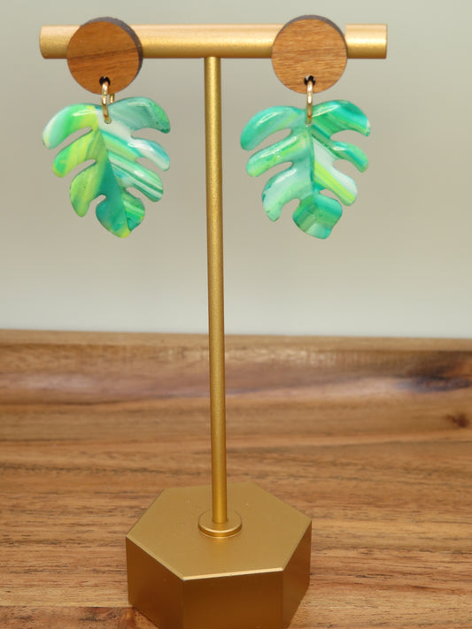 Monstara Leaf Earrings