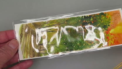 Double Sided Watercolor Bookmark